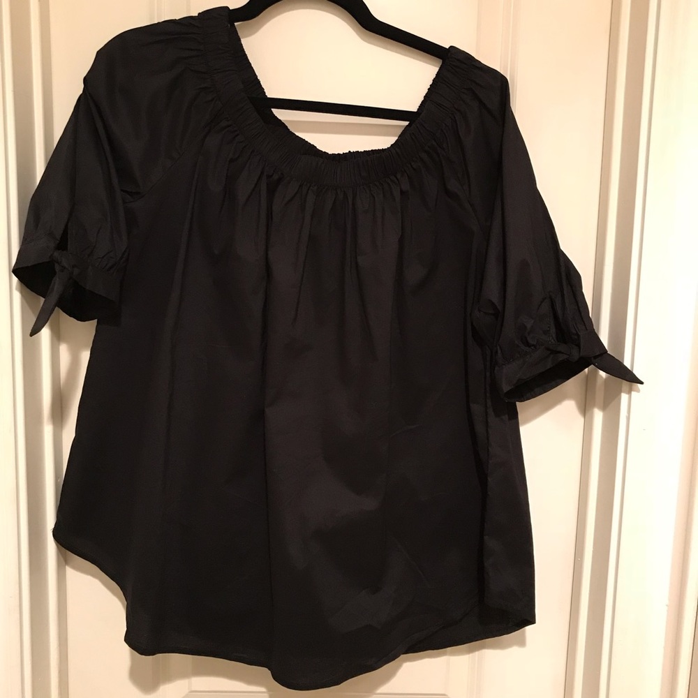 NWT Wet Seal Black Off the Shoulder Blouse